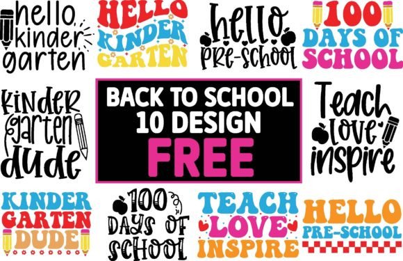 Back to School Free SVG Bundle