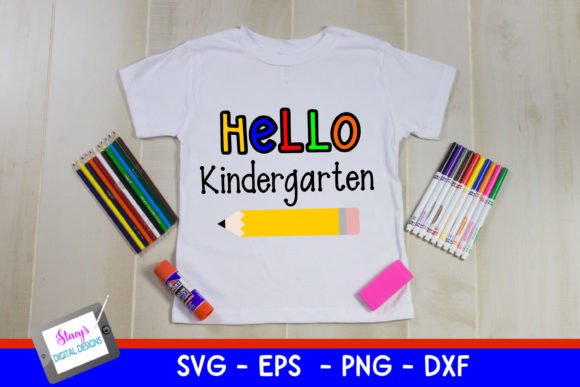 Back to School - Hello Kindergarten SVG