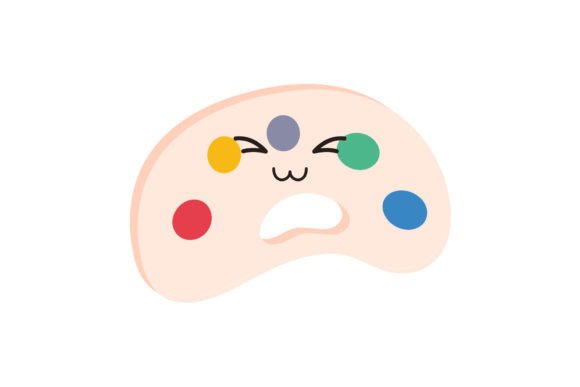 Back to School Kawai Icon Color Palette Graphics