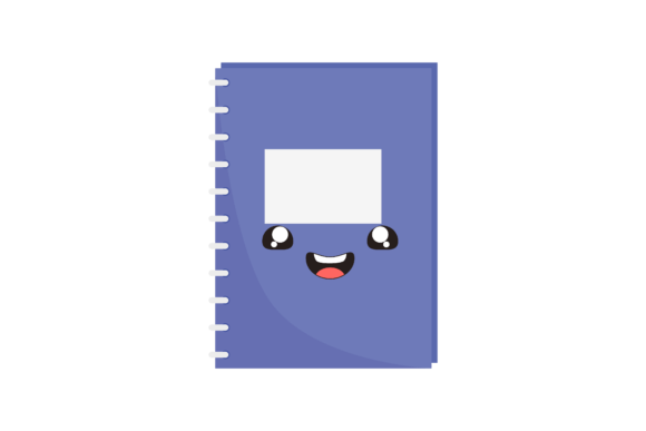 Back to School Kawai Icon Note Book Graphics