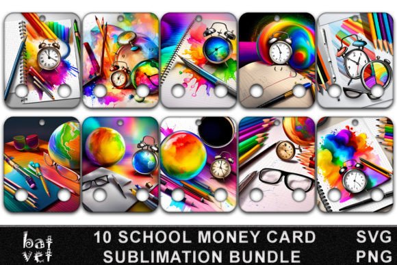 Back to School Money Card Bundle Design