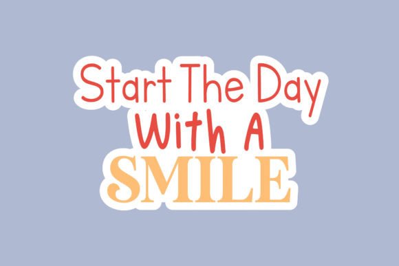 Back to School Sticker Start the Day Graphics & Crafts