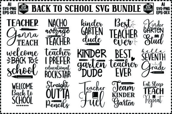 Back to School SVG Bundle Vol.11
