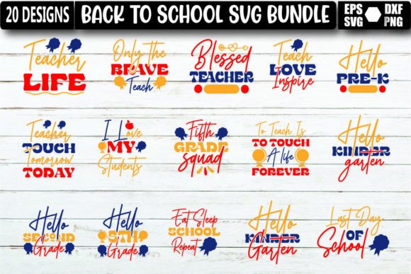 Back to School SVG Bundle Vol.8: Graphics & Crafts