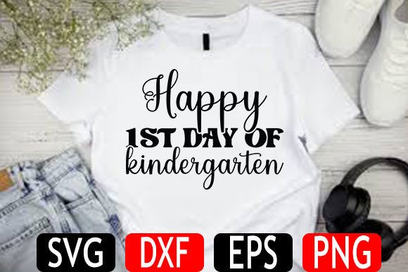 Back to School SVG Design, Happy 1st Day