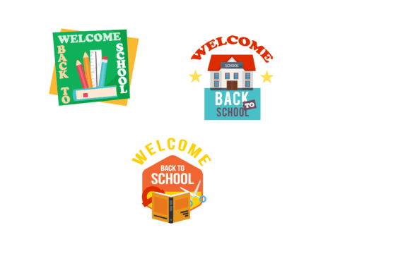 Welcome Back to School Bundle Logo Graphics