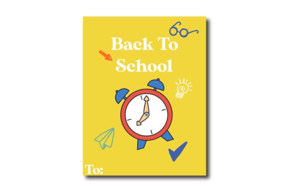 Yellow Card Back to School Alarm Aclock